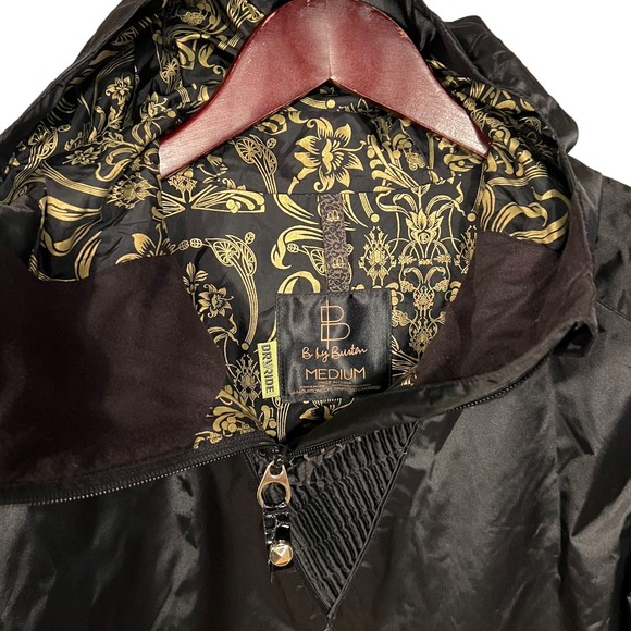 B by Burton S/M Snowboard Lana Pullover Hoodie Jacket Black Gold - Picture 2 of 16